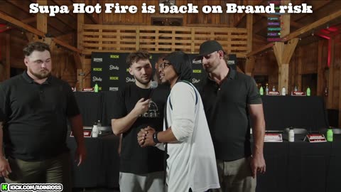 Supa Hot Fire back ready to box with Brand Risk