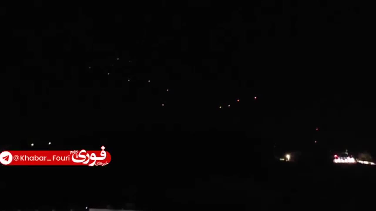 Large wave of suicide drones seen being launching from Iran towards Israel.