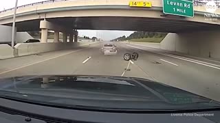 Police use Grappler to disable vehicle in stolen vehicle pursuit
