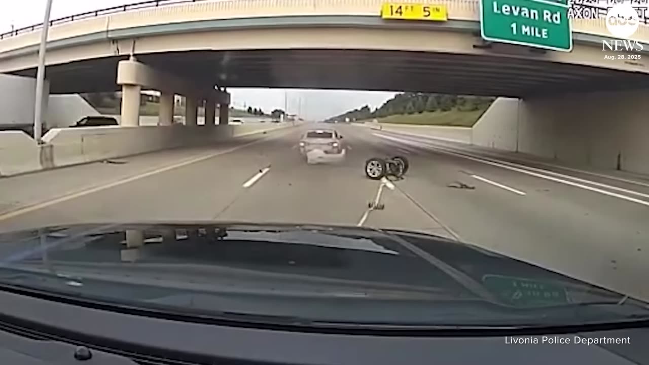 Police use Grappler to disable vehicle in stolen vehicle pursuit