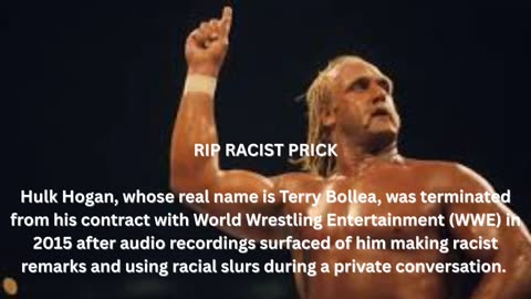 RIP YOU RACIST PRICK