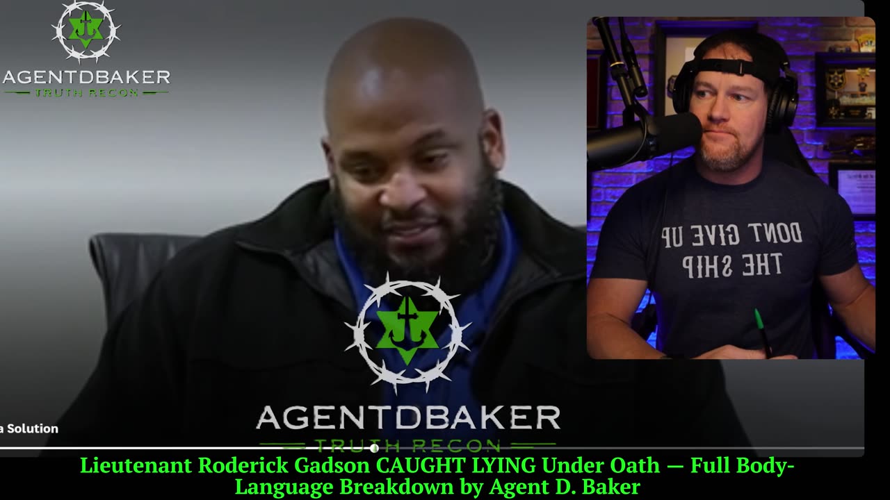 Lieutenant Roderick Gadson CAUGHT LYING Under Oath — Full Body-Language Breakdown by Agent D. Baker