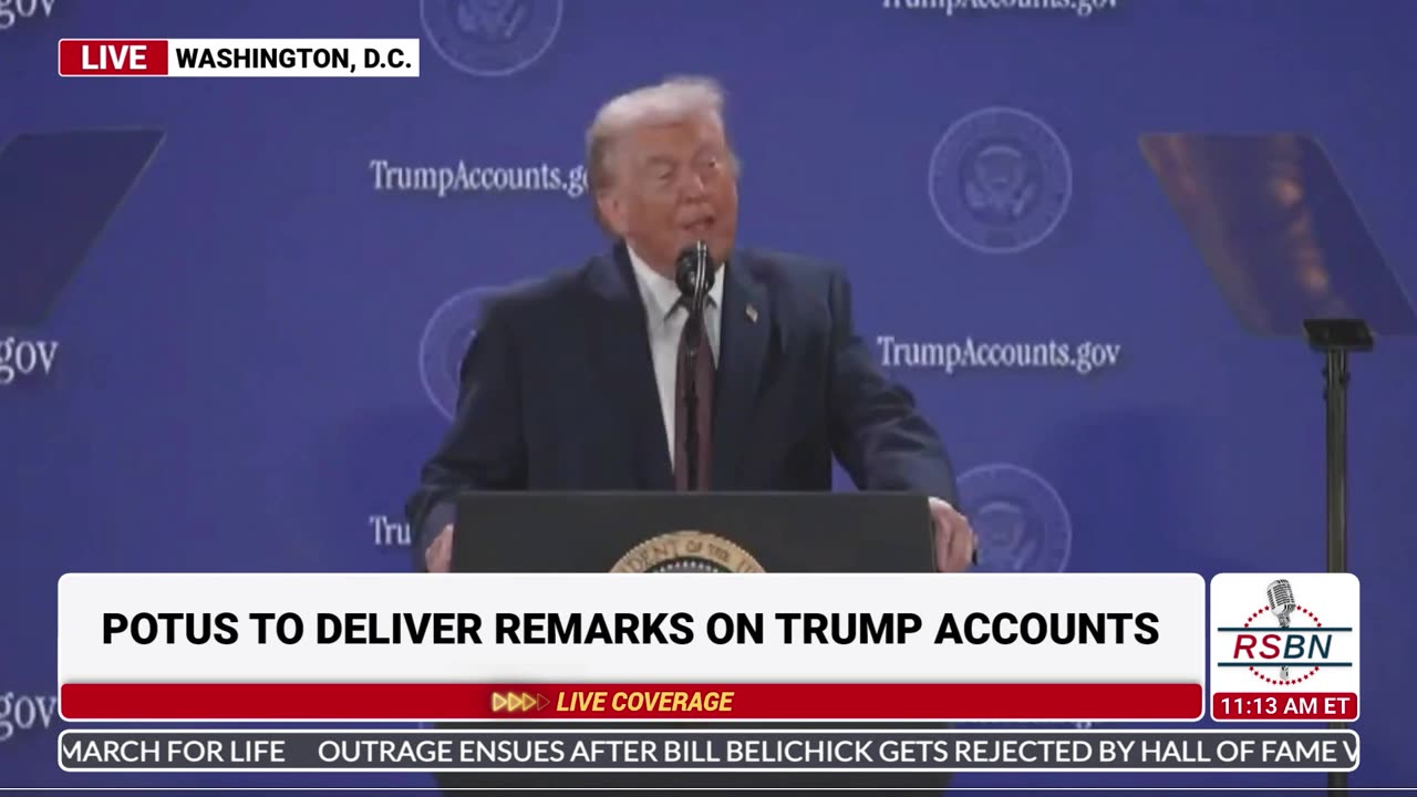 WATCH: President Trump Discusses the Booming Economy, the Trump Accounts will Thrive in - 01/28/26