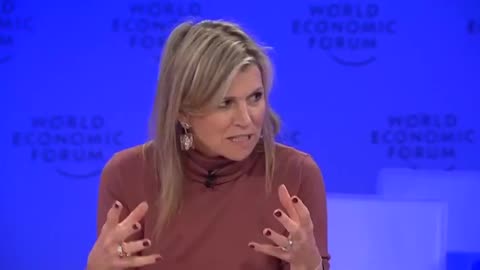 Queen Máxima of the Netherlands, speaking at the WEF's recent Davos...