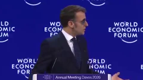 Why is Macron wearing sunglasses？