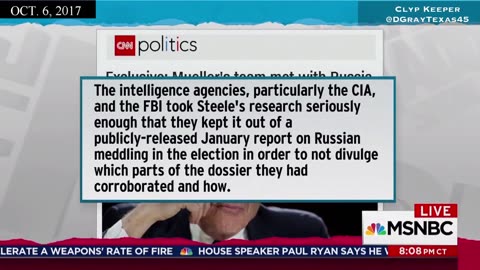ICYMI: 2017 Maddow is claiming parts of the Steele dossier had been proven