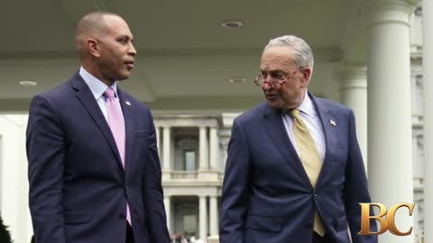 Chuck Schumer and Hakeem Jeffries seek to defuse tensions after shutdown clash