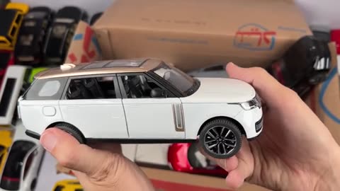 a Box Full of American Diecast Car Models USA Tesla, Ford, Toyota & More_part4