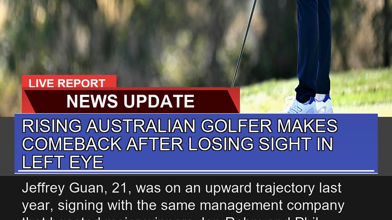 Rising Australian Golfer Makes Comeback After Losi