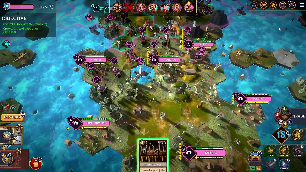Fast-Paced Civ - Hexarchy!