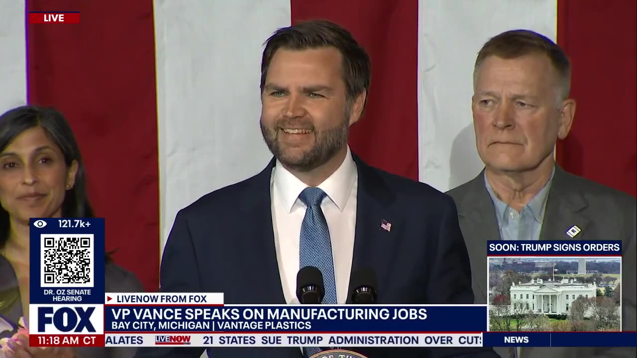 VP Vance on new US manufacturing jobs