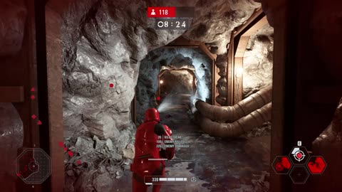 SWBF2 2017: Arcade Onslaught Sith Trooper Crait Gameplay