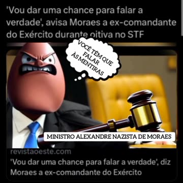 Alexandre nazista de Moraes: o tribunal é meu 🤡🤪
