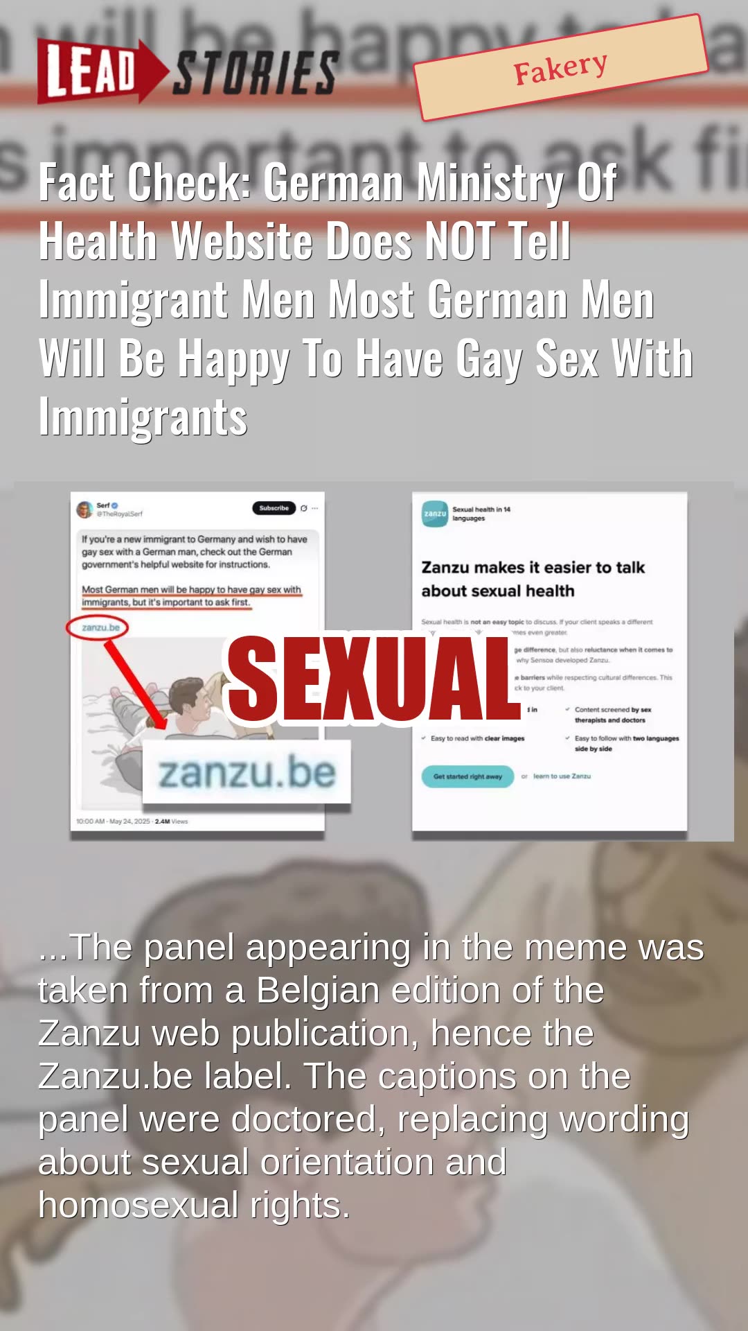 Fact Check German Website Did Not Tell Immigrants Most German Men 