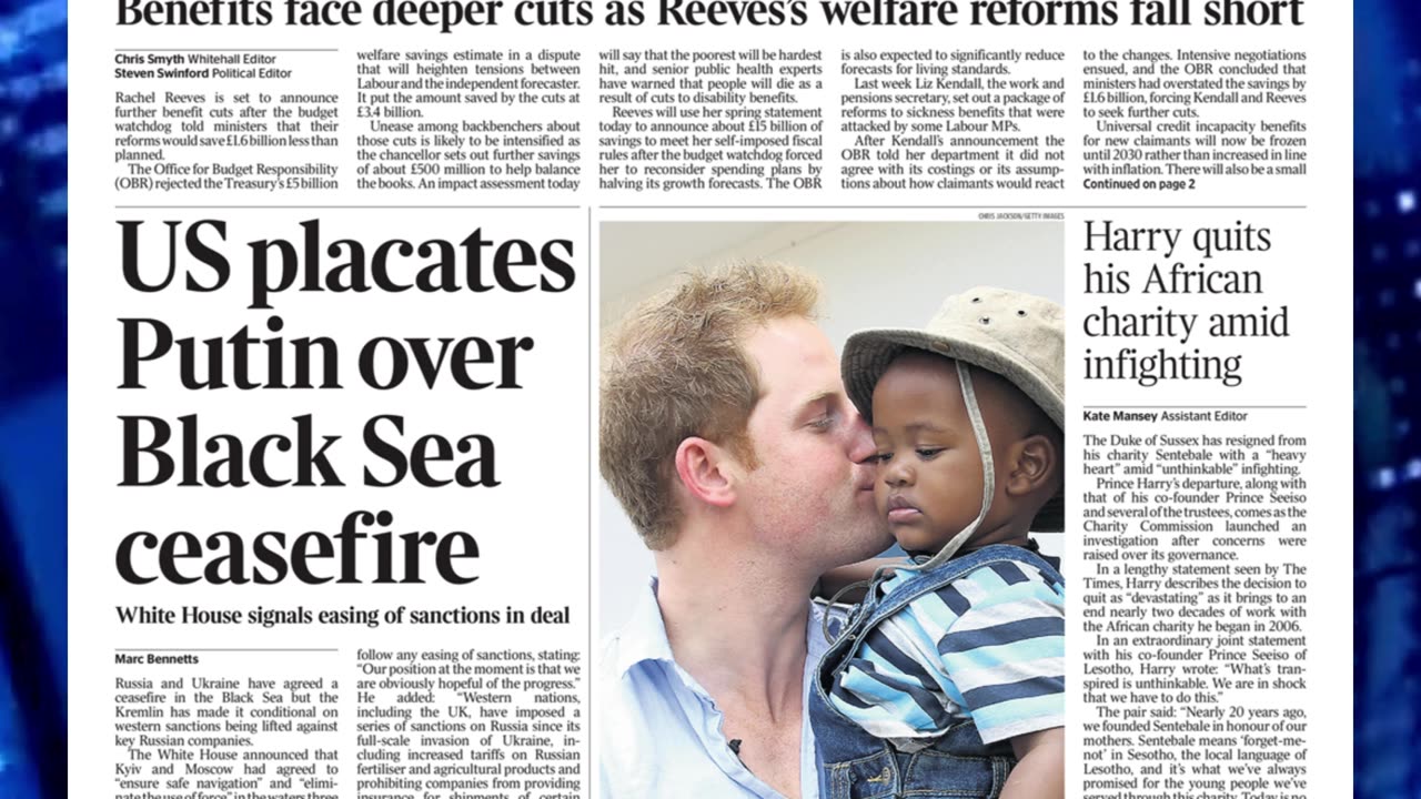 🔥Headlines for Wednesday 26th March 2025 Newspaper Headlines 🎉📰#britishpress #breakingnews