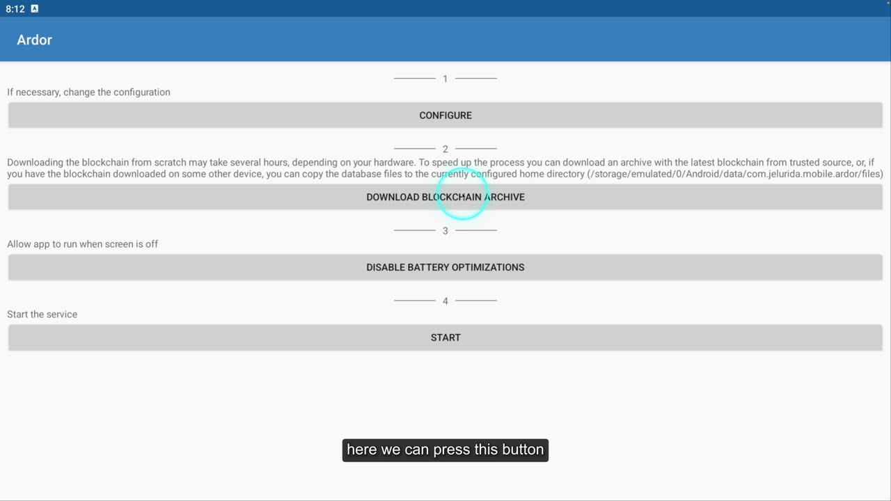 100 How to Set up an Ardor Blockchain Full Node on Android