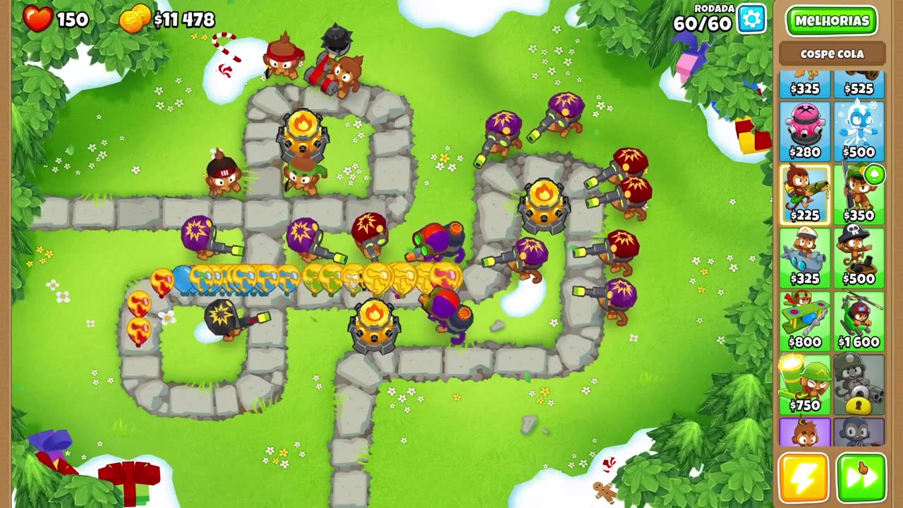 Bloons TD 6 Ape Field Medium Round 60