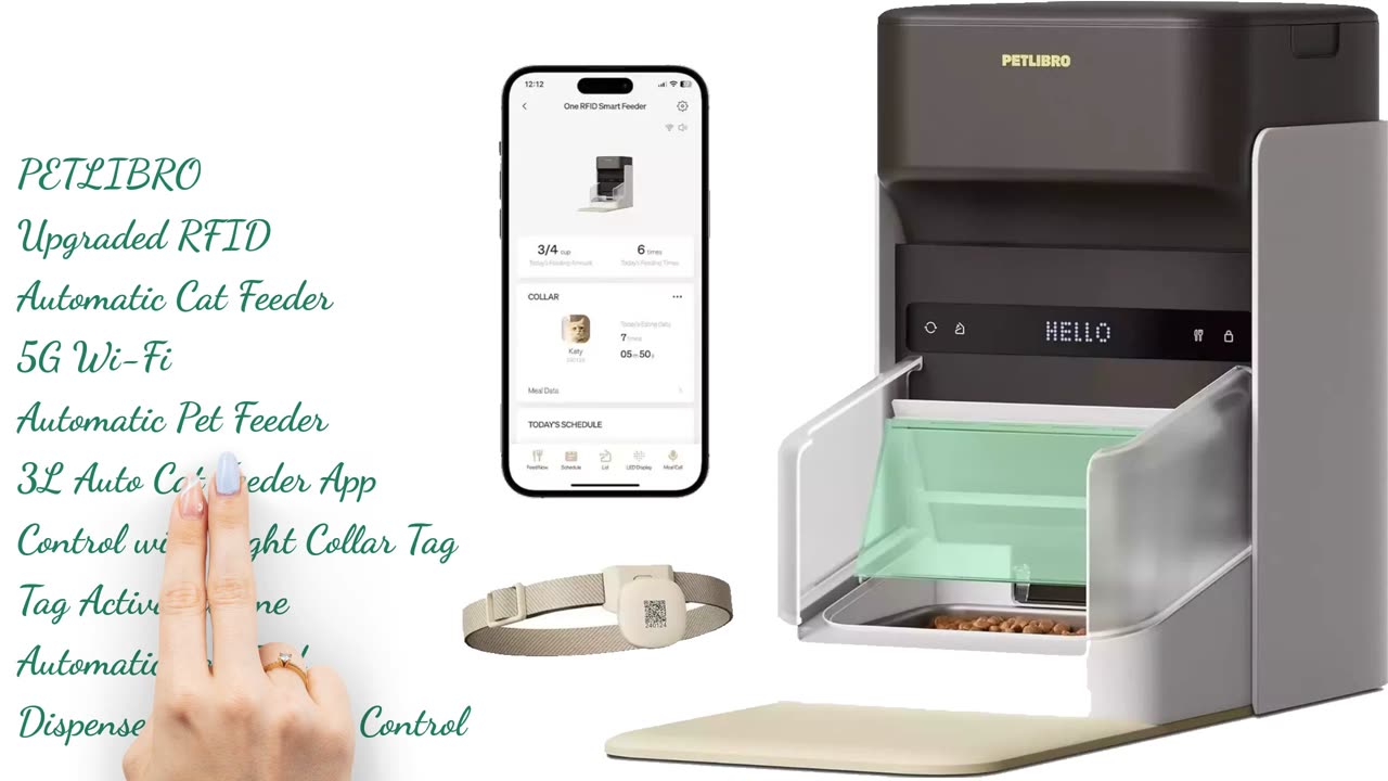 PETLIBRO Upgraded RFID Automatic Cat Feeder