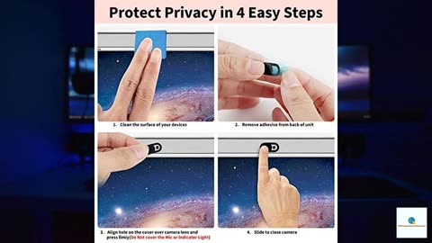 Yilador Webcam Cover (3 Pack), 0.03 inch Ultra Thin Laptop Camera Cover Slide for iPhone i