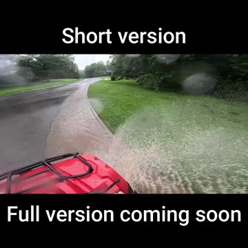 Short - Riding my Recon 250 in heavy rain