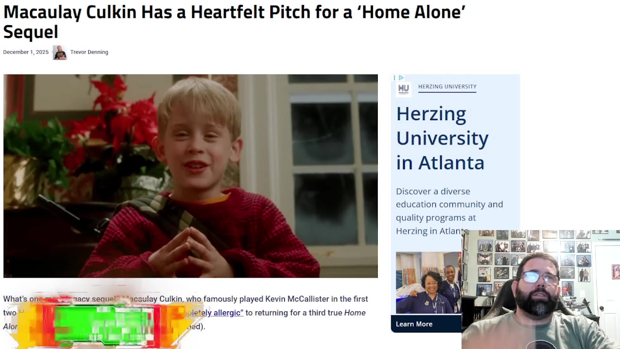 Macaulay Culkin Pitches Idea For Home Alone Sequel