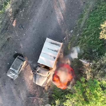 Slinging Grenades at Russian Logistics Vehicles