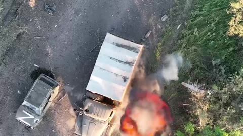 Slinging Grenades at Russian Logistics Vehicles