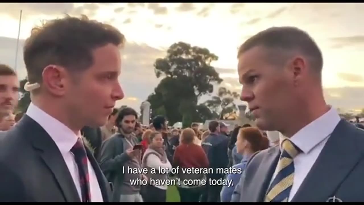 Welcome to Country builds tense debate between veteran and reporter