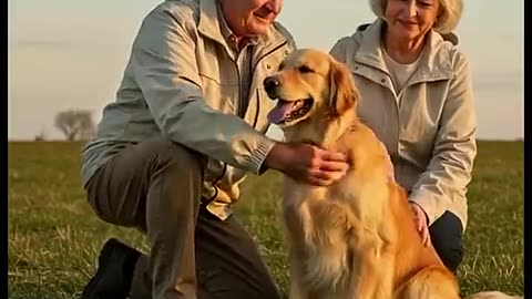 Brave Golden Retriever Saves Elderly Couple