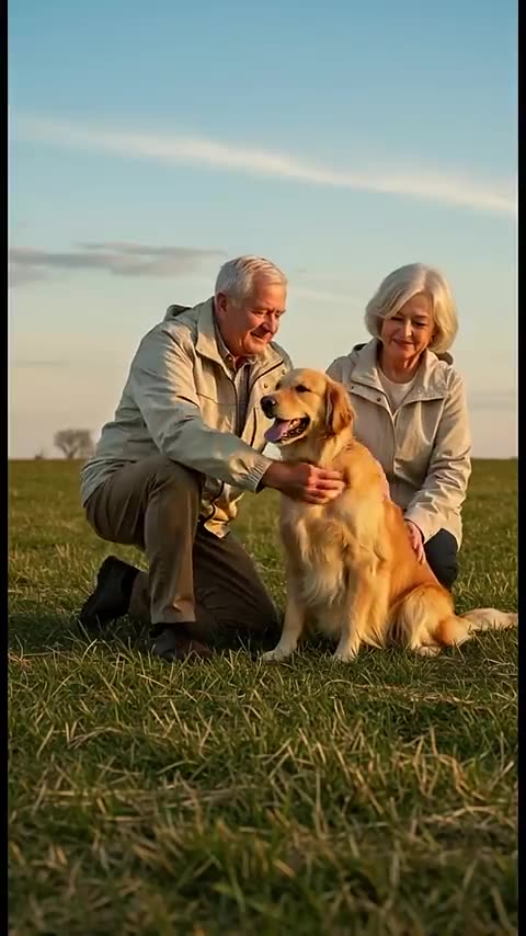Brave Golden Retriever Saves Elderly Couple