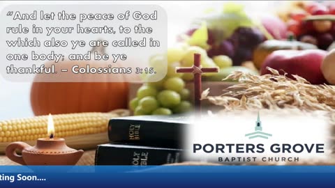 PGBC 11/25 Sunday Morning Svc w/ Pastor Steve Dixon, Jr.