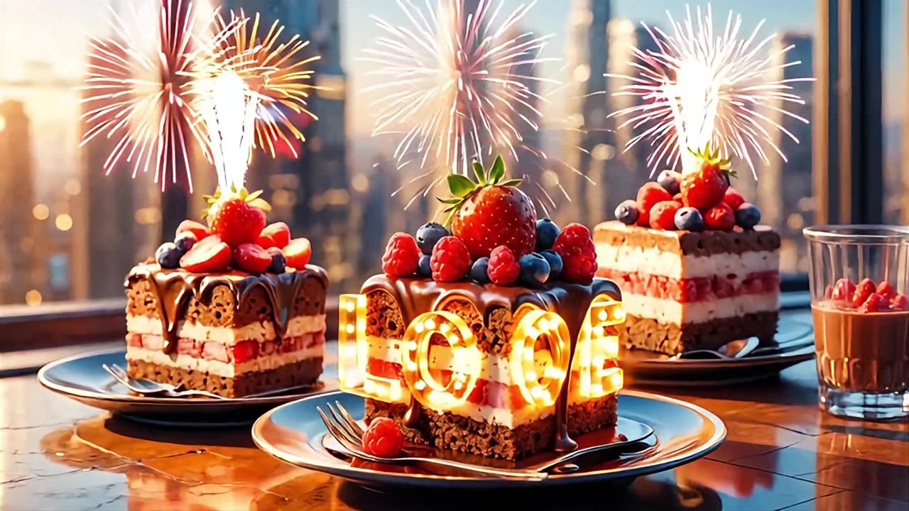 Professional Cake Display: So Many Delicious Slices!