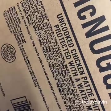 worker filmed inside the truck and shows the boxes of McDonalds foods