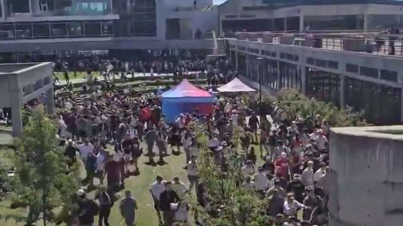 Video shows the aftermath after Charlie Kirk was assassinated at Utah Valley University.