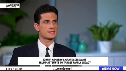 FK’s grandson, Jack Schlossberg, said, “President Trump is so obsessed with the
