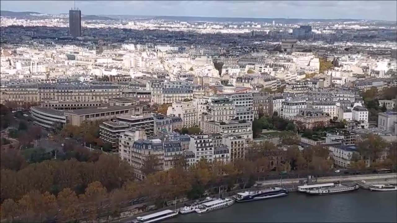 Viewing Paris from the Eiffel Tower
