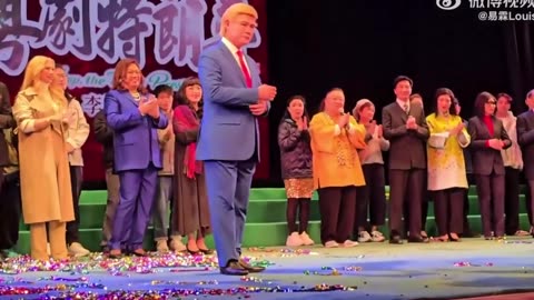 trump in chinese traditional opera