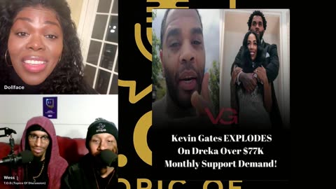 Dreka Gates Demands 77k from Kevin gates for monthly child support