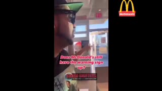Does McDonald's still have the Warning Sign up? 🍔McDonald’s🍟