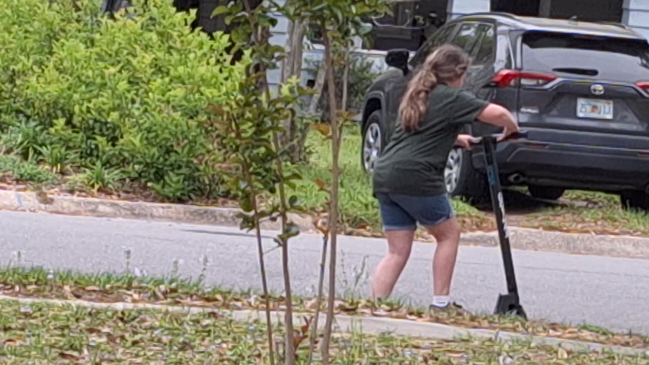 First scooter ride