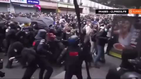 Chaos in Paris: Severe clashes between police and protesters, Hundreds arrested in huge protests in France against Macron.