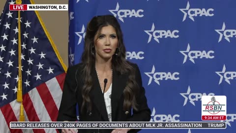 WATCH: Kristi Noem Speaks at CPAC Summit Against Human Trafficking - 7/23/25