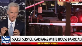 BREAKING — Car rams barrier outside the White House, driver taken into custody.