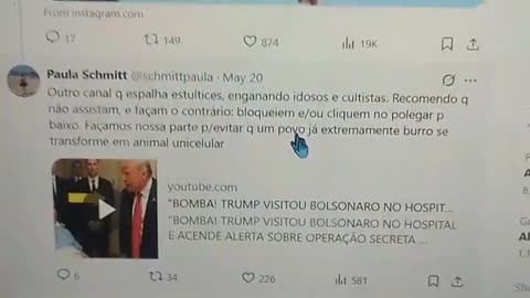 A Jornalista Paula Schmitt do poder 360 teve seus posts retirados pelos ditadores da toga. 2025/05/27
