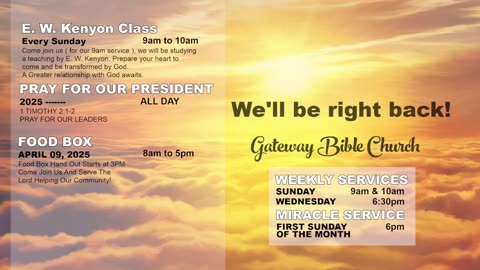 Let God Work (Pastor Tony Frazee) Gateway Bible Church 630pm 2025-04-09