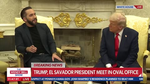 POTUS & El Salvador Pres. Bukele discuss detaining dangerous alien criminals