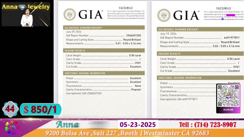 Anna Jewelry 05-23-2025 | Nu Trang Cao Cap | Hot Xoan GIA - Phuoc Loc Tho #annajewelry #weliveca