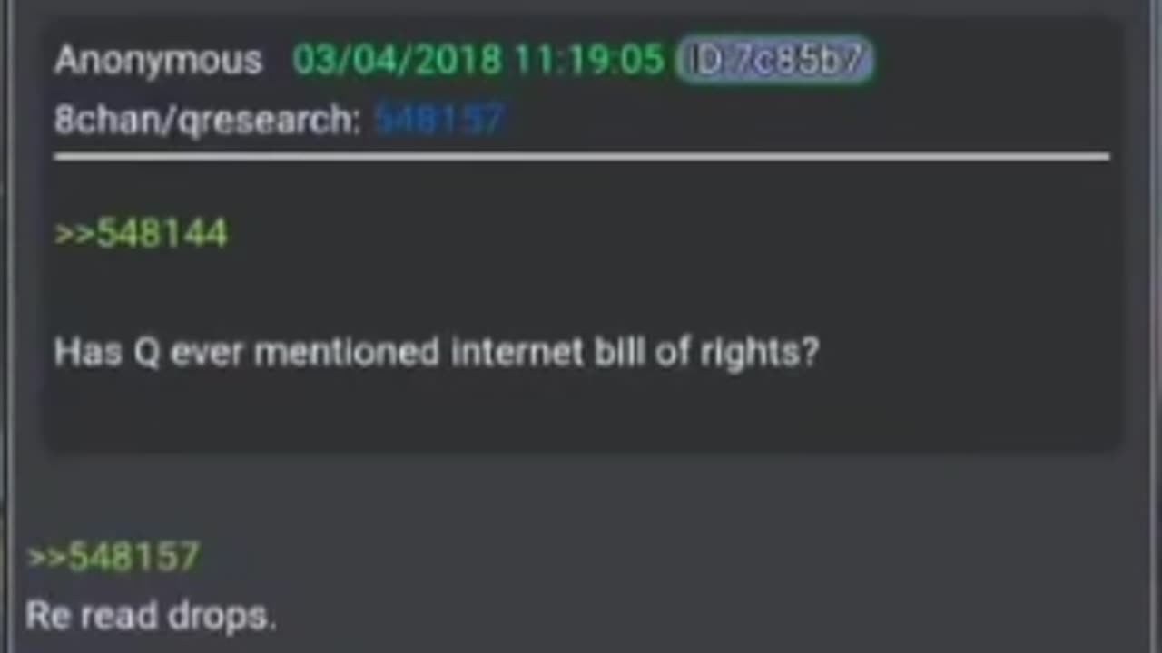 Q Post Repost: 841-03/04/2018 Internet Bill Of Rights