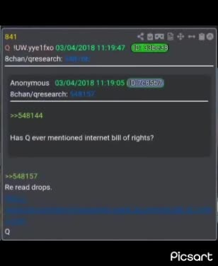 Q Post Repost: 841-03/04/2018 Internet Bill Of Rights