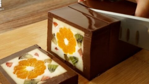 No oven ! No flour! Do you have chocolate & milk ? Make this delicious dessert! 🥰💕😋